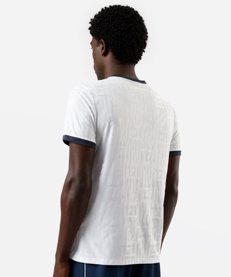 camiseta esportiva masculina manga curta brasil branca