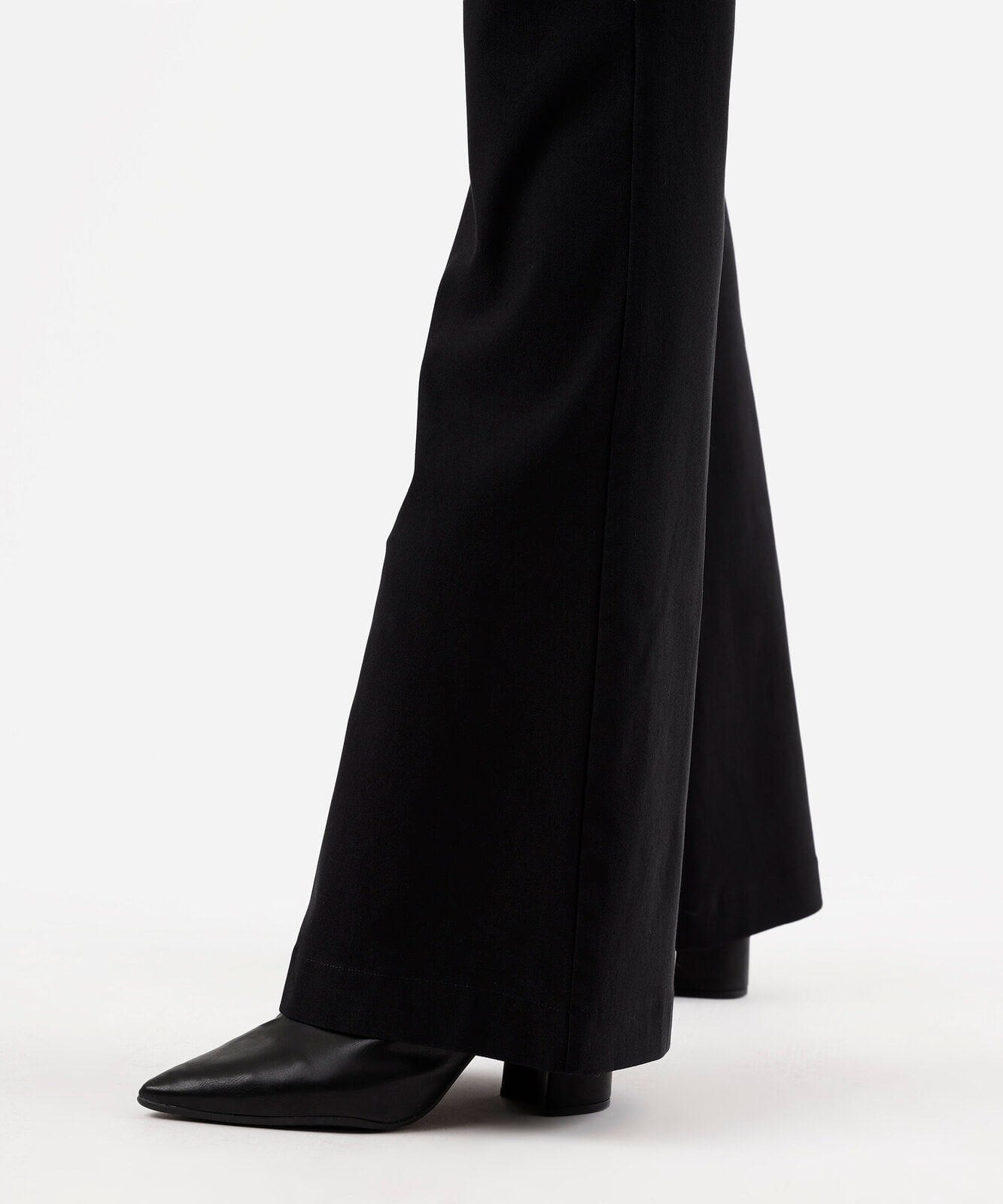 calça flare feminina cintura alta preta