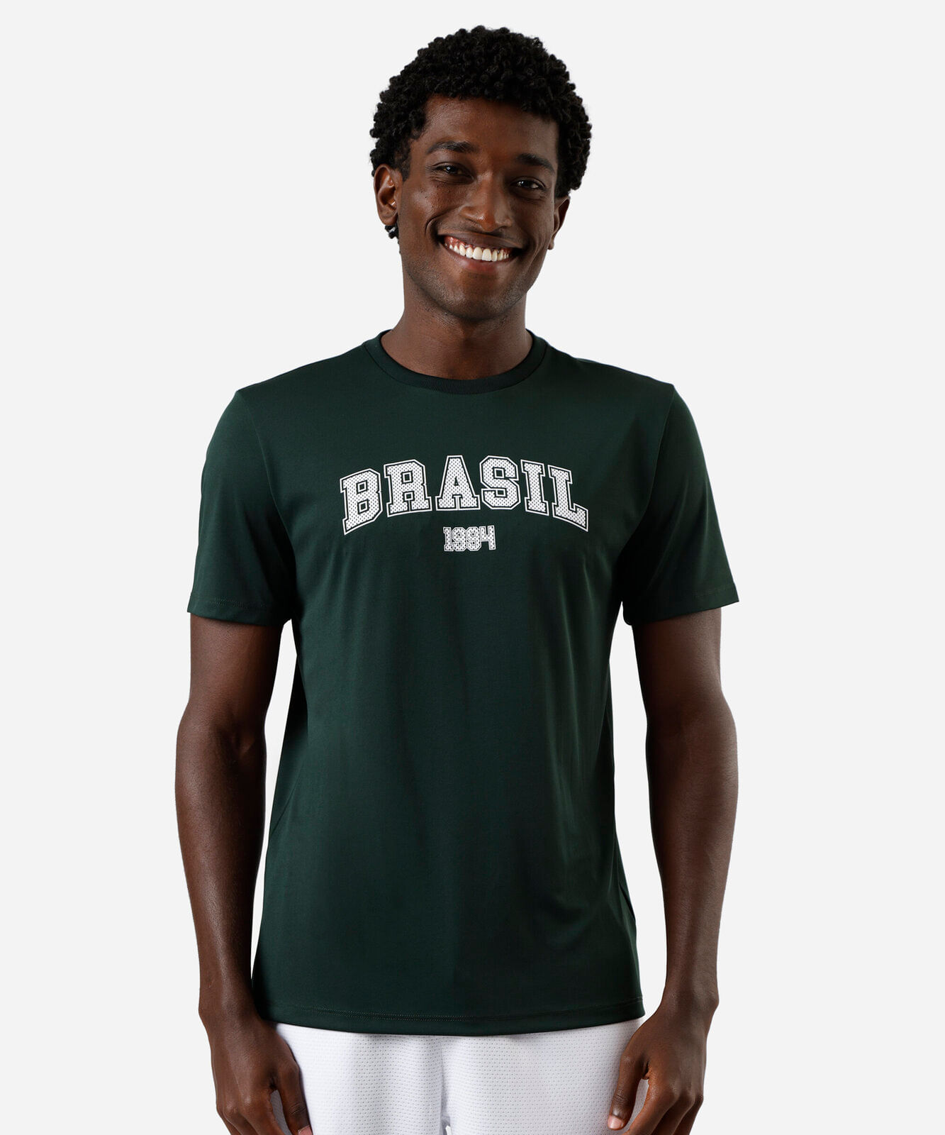 camiseta esportiva masculina manga curta brasil verde