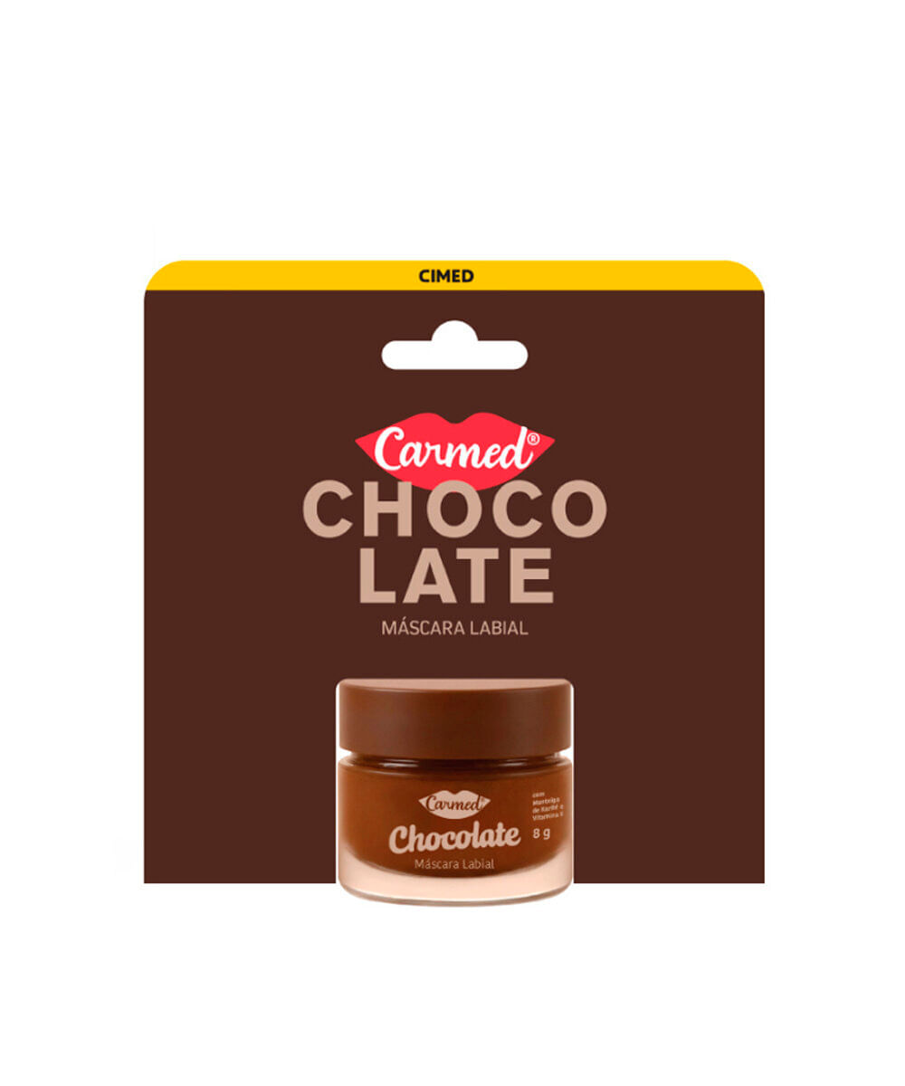 hidratante labial  carmed máscara noturna chocolate 8g