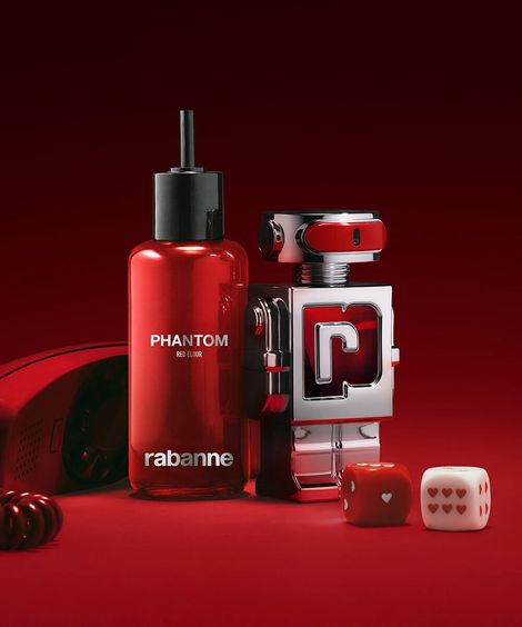 perfume masculino rabanne phantom in red parfum elixir 100ml