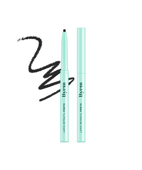 lápis retrátil de olho byem eye pencil preto