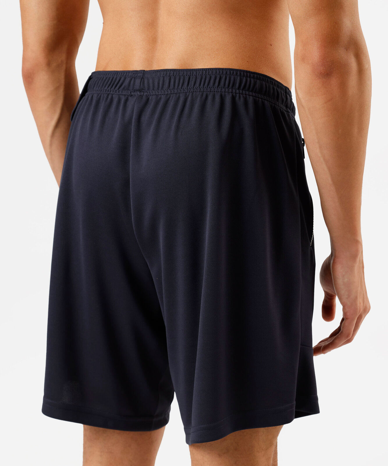 bermuda masculina esportiva com recortes azul