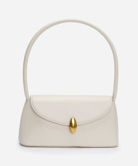 bolsa shoulder estruturada off white