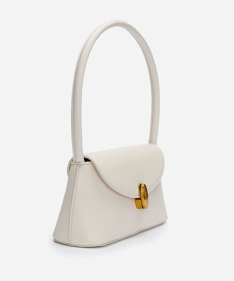bolsa shoulder estruturada off white