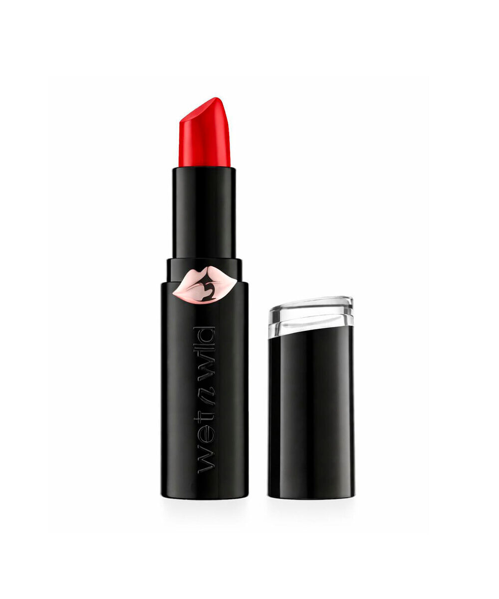 batom wet n wild megalast lip color matte sasspot red