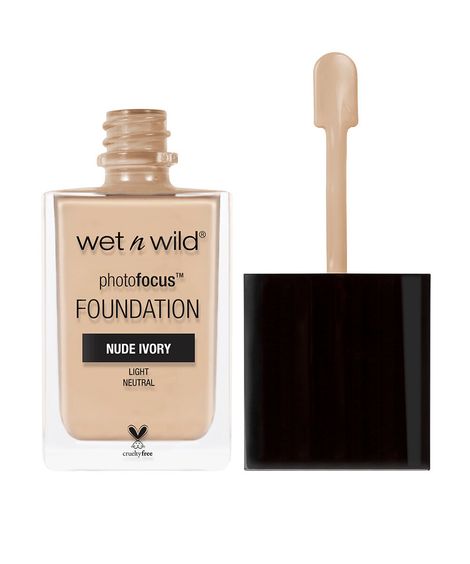 base líquida wet n wild photo focus matte foundation nude ivory
