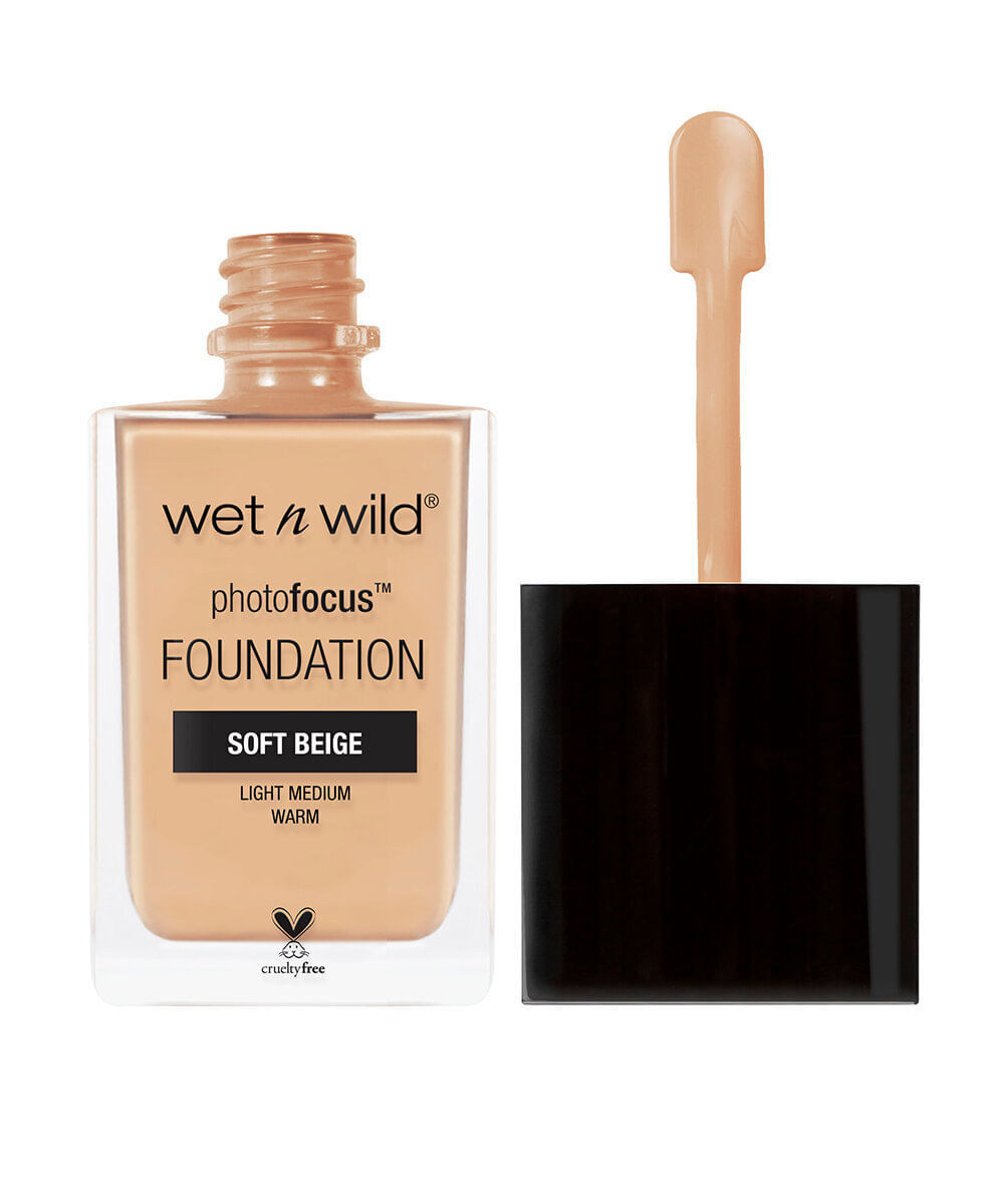 base líquida wet n wild photo focus matte foundation soft beige