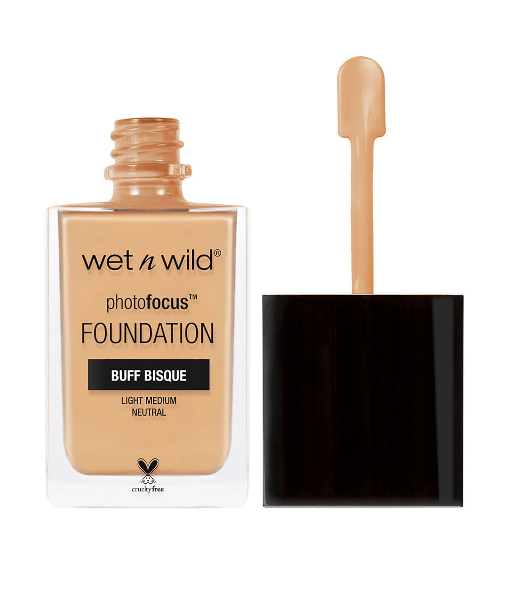 base líquida wet n wild photo focus matte foundation buff bisque