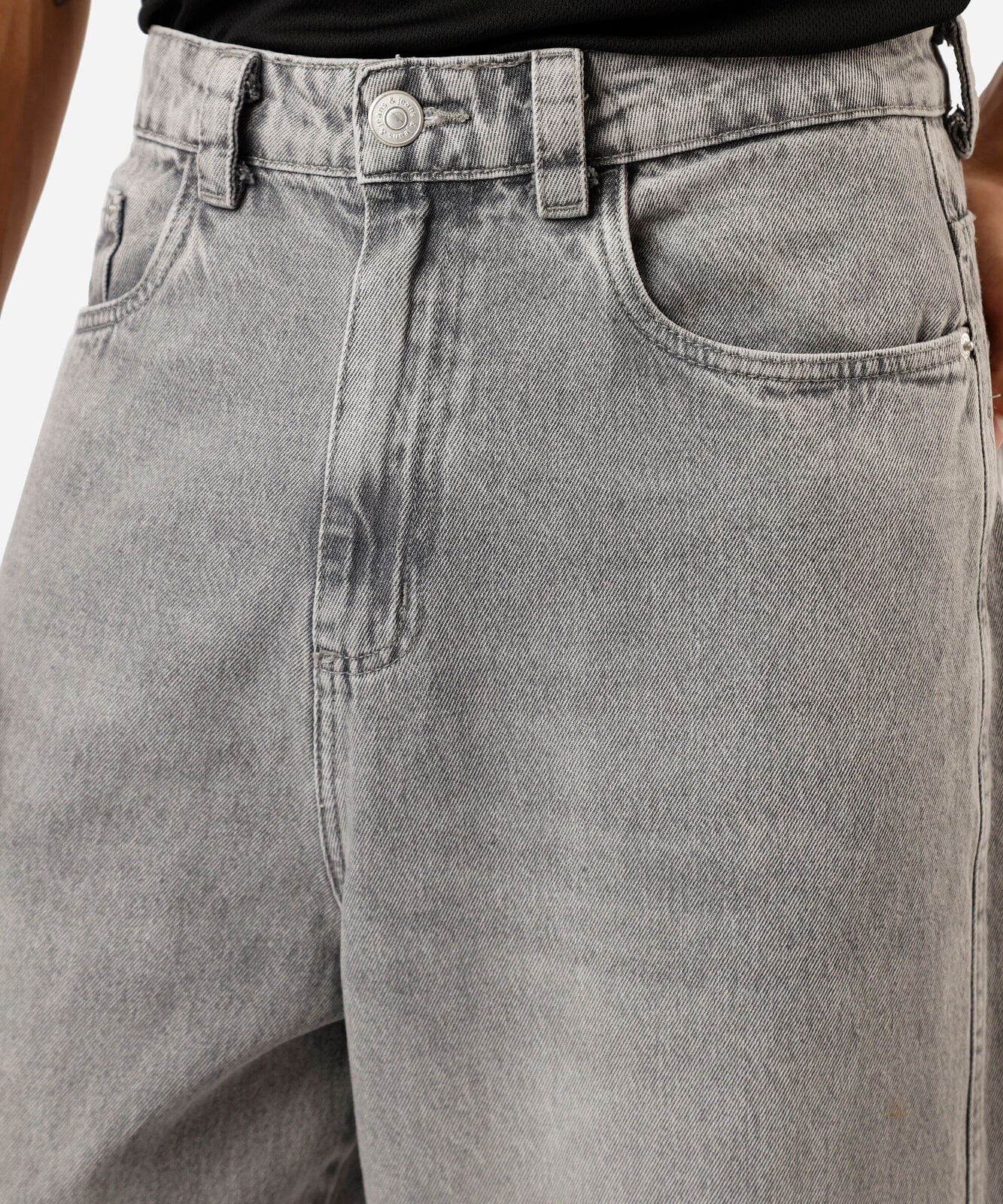 calça mega baggy masculina jeans cinza