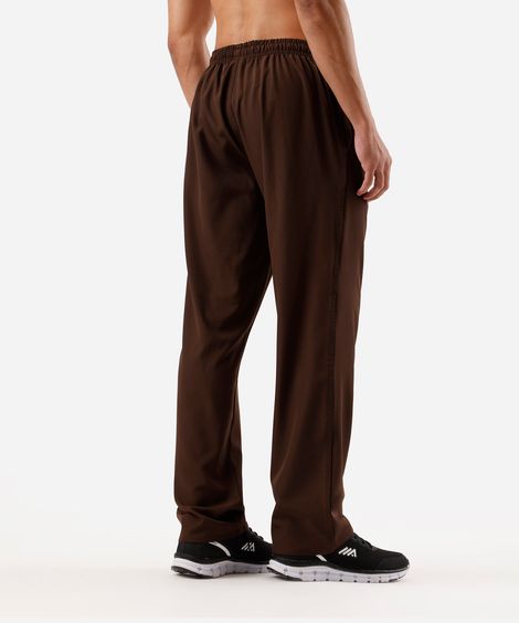 calça masculina com nervuras marrom