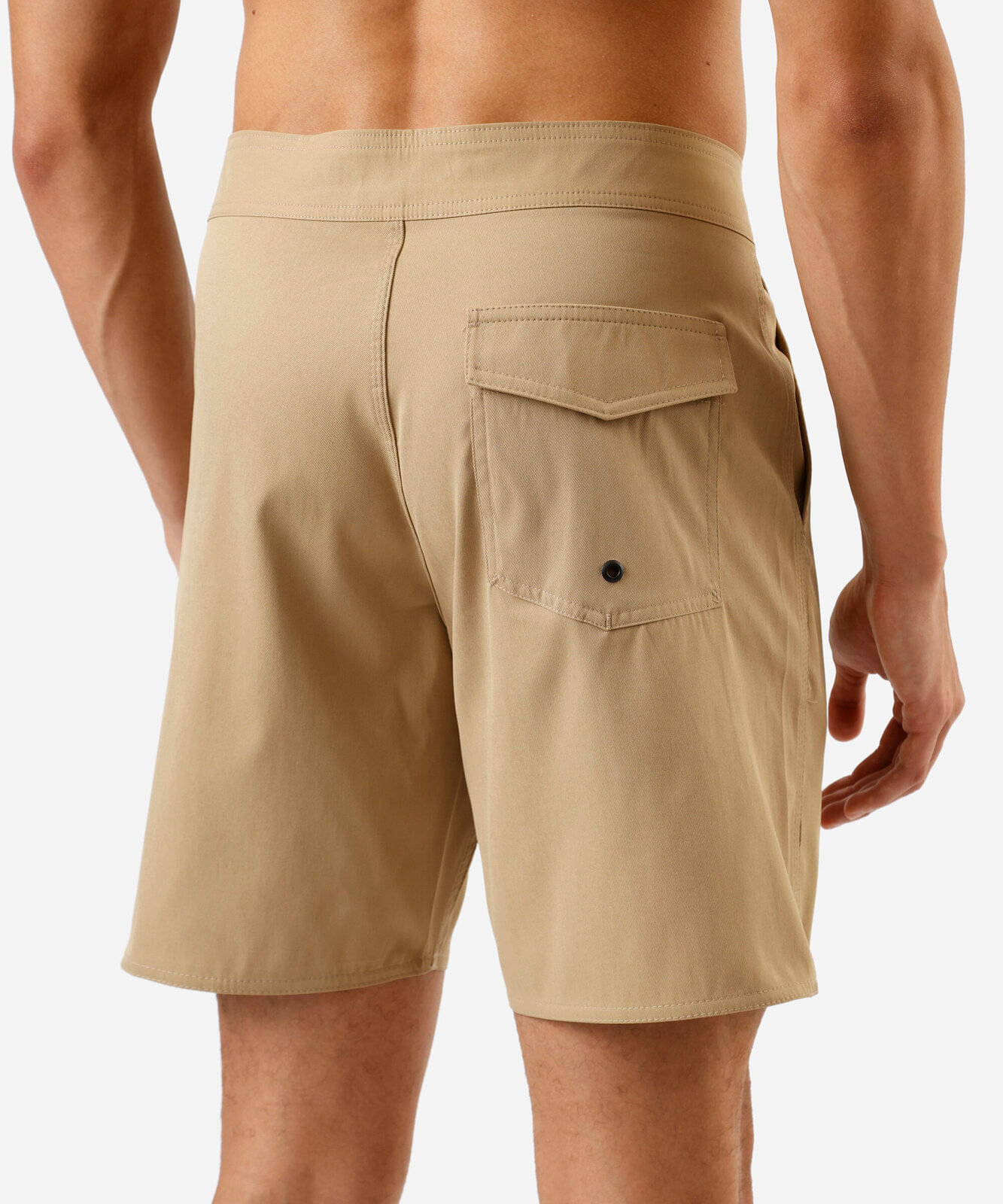 short boardshort masculino bege