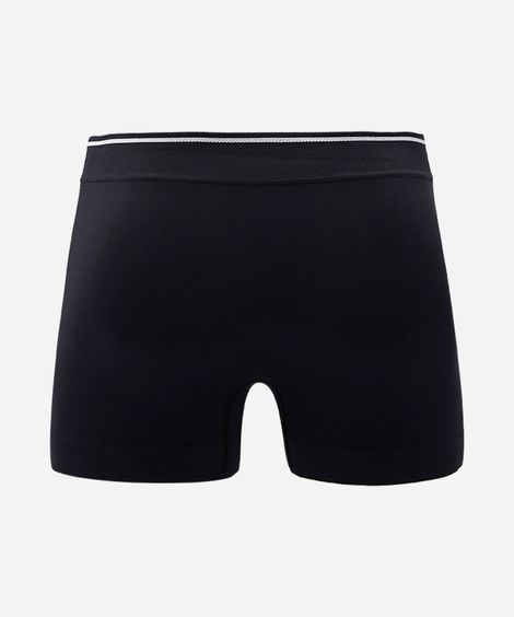 kit de 3 cuecas boxer masculina sem costura preto