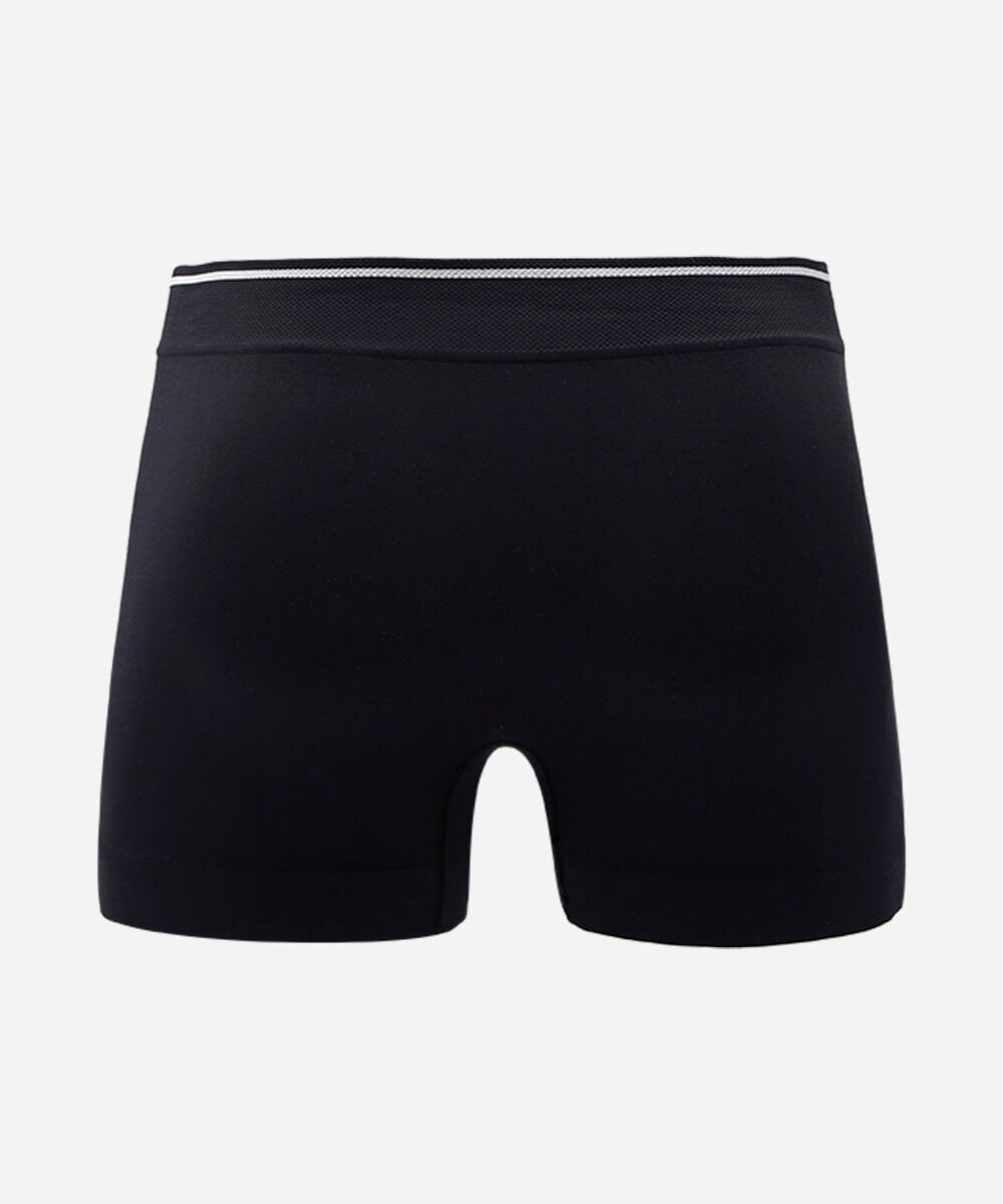 kit de 3 cuecas boxer masculina sem costura preto