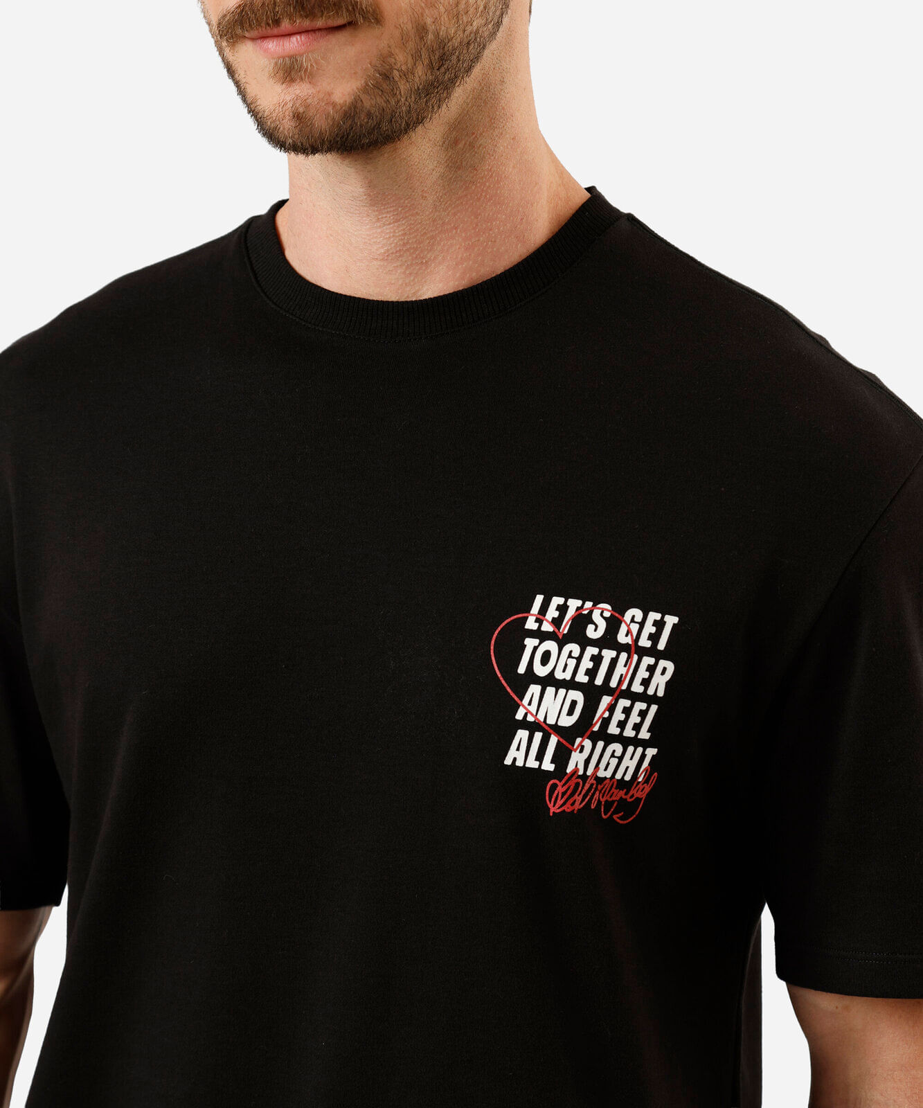 camiseta masculina com algodão manga curta bob marley preta