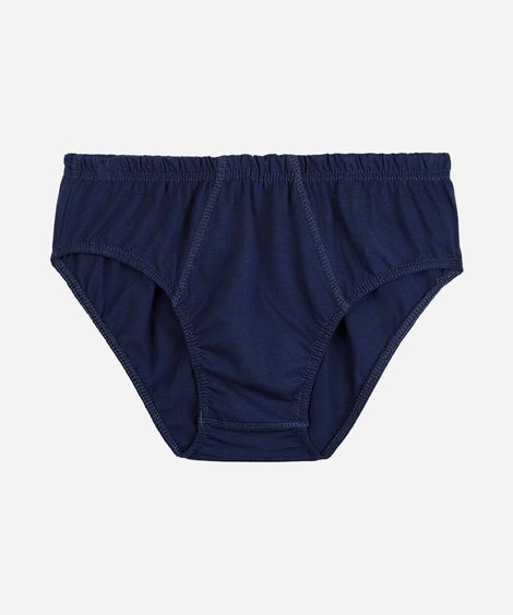 cueca slip masculina de algodão azul