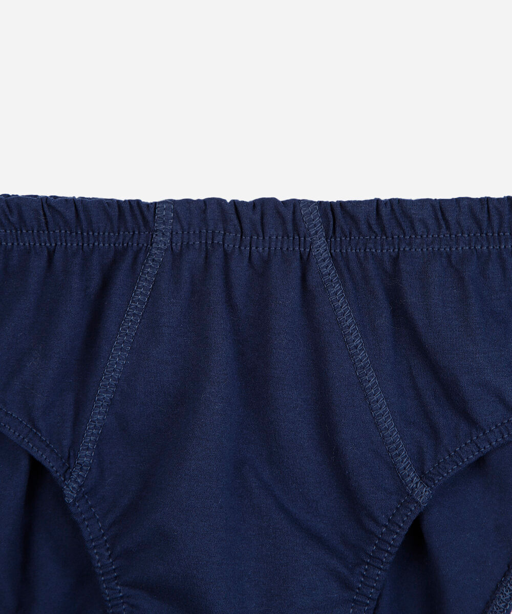 cueca slip masculina de algodão azul