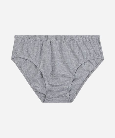 cueca slip masculina de algodão cinza