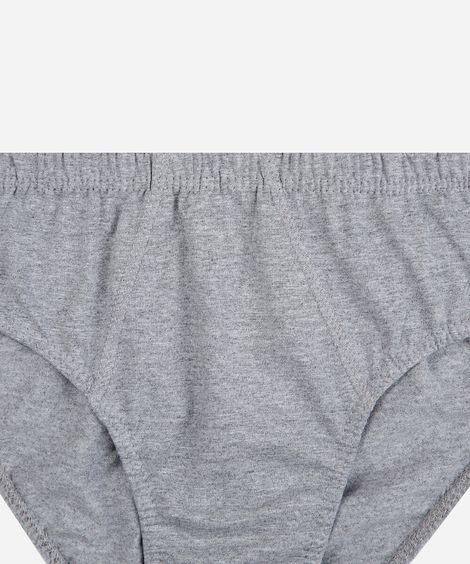 cueca slip masculina de algodão cinza