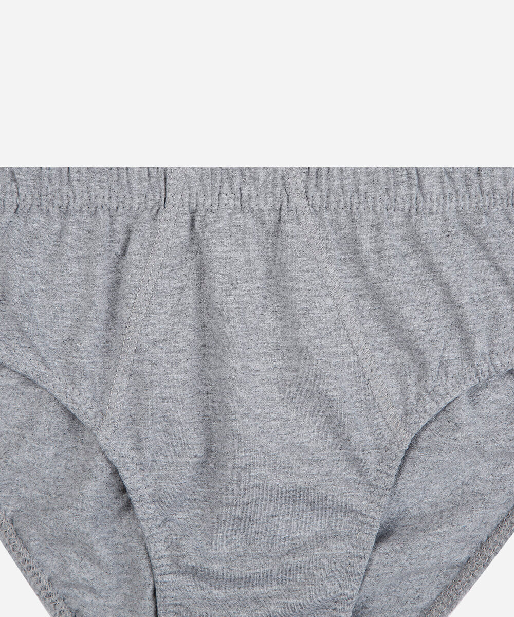 cueca slip masculina de algodão cinza