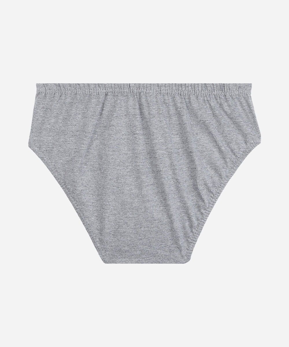 cueca slip masculina de algodão cinza