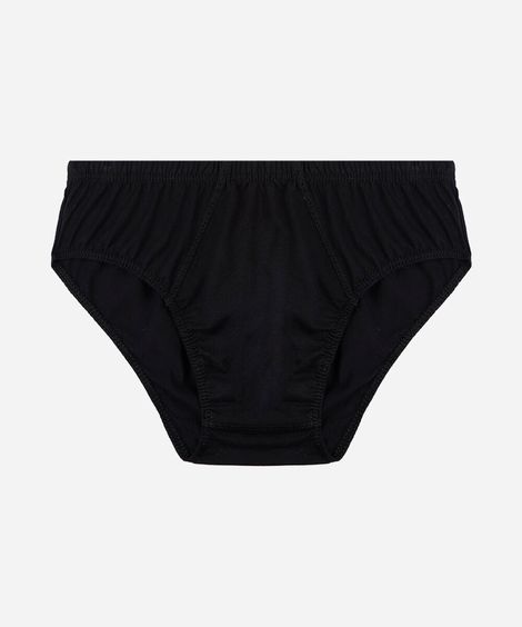 cueca slip masculina de algodão preta