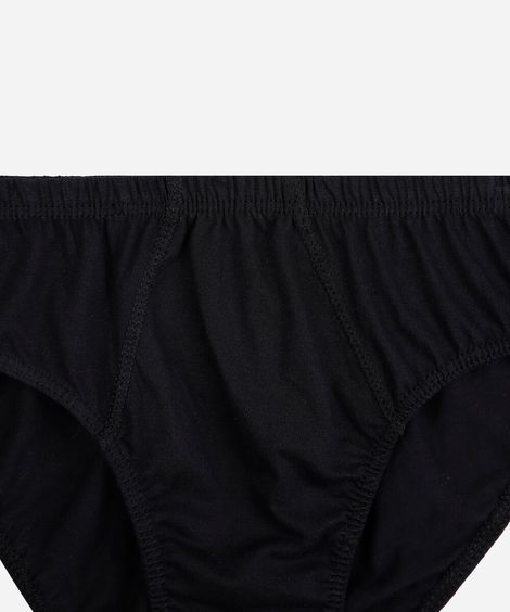 cueca slip masculina de algodão preta