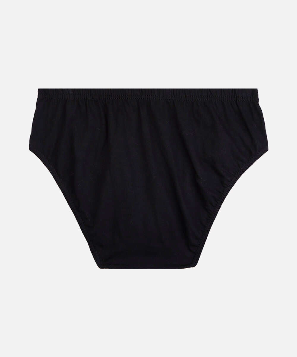 cueca slip masculina de algodão preta