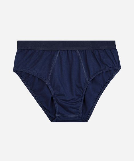 cueca slip masculina de algodão azul