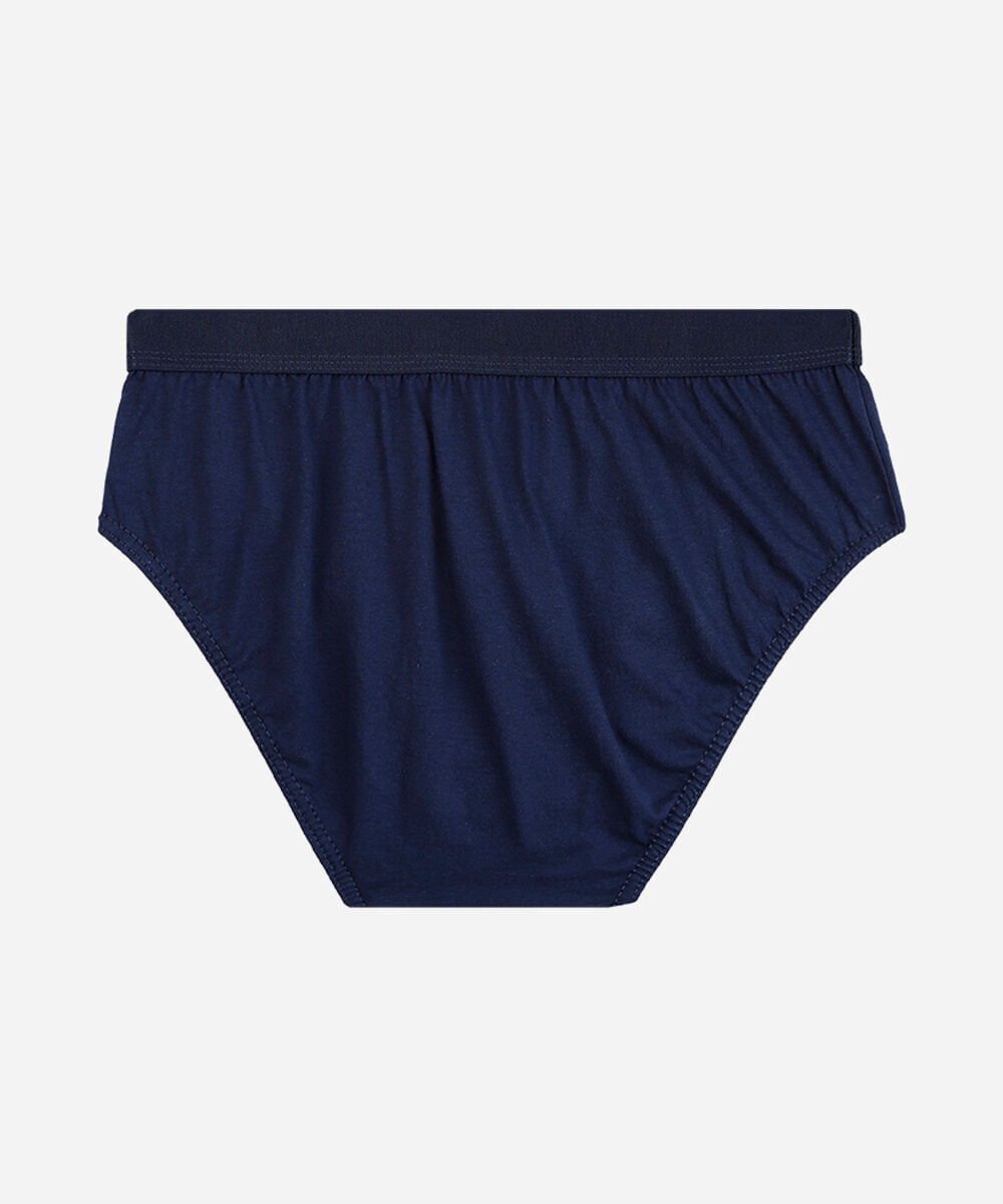 cueca slip masculina de algodão azul