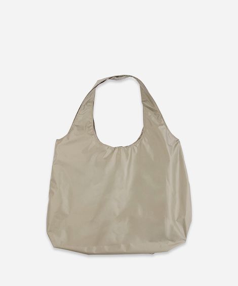 bolsa tote esportiva estampada bege