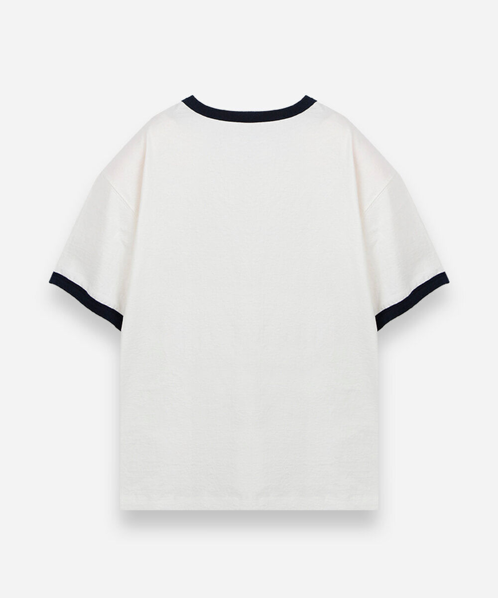 camiseta juvenil de algodão manga curta brasil off white