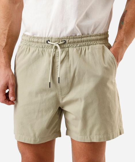 bermuda masculina de algodão com cordão verde