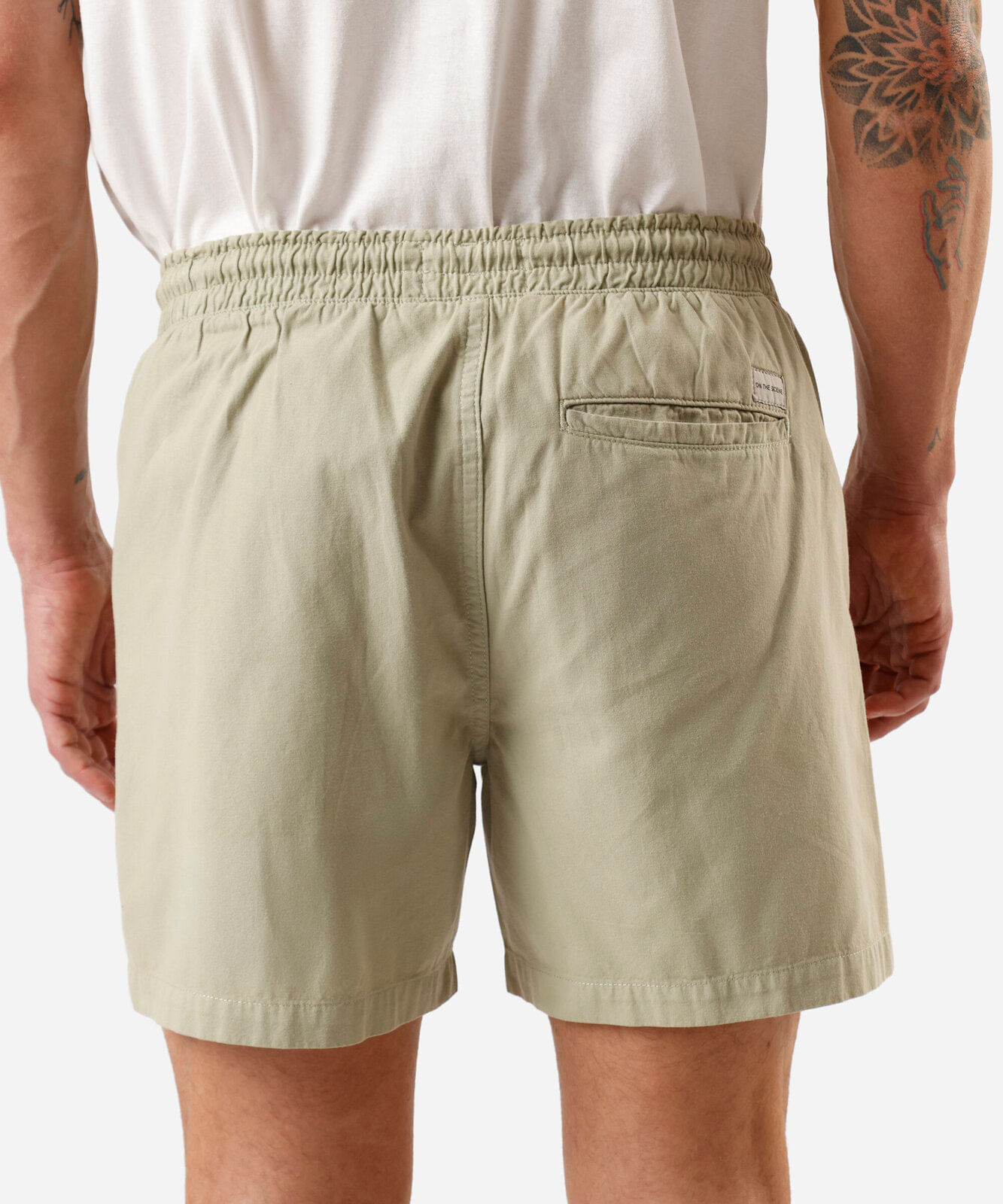 bermuda masculina de algodão com cordão verde