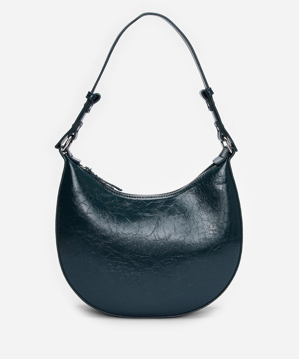 bolsa baguete alça fina verde