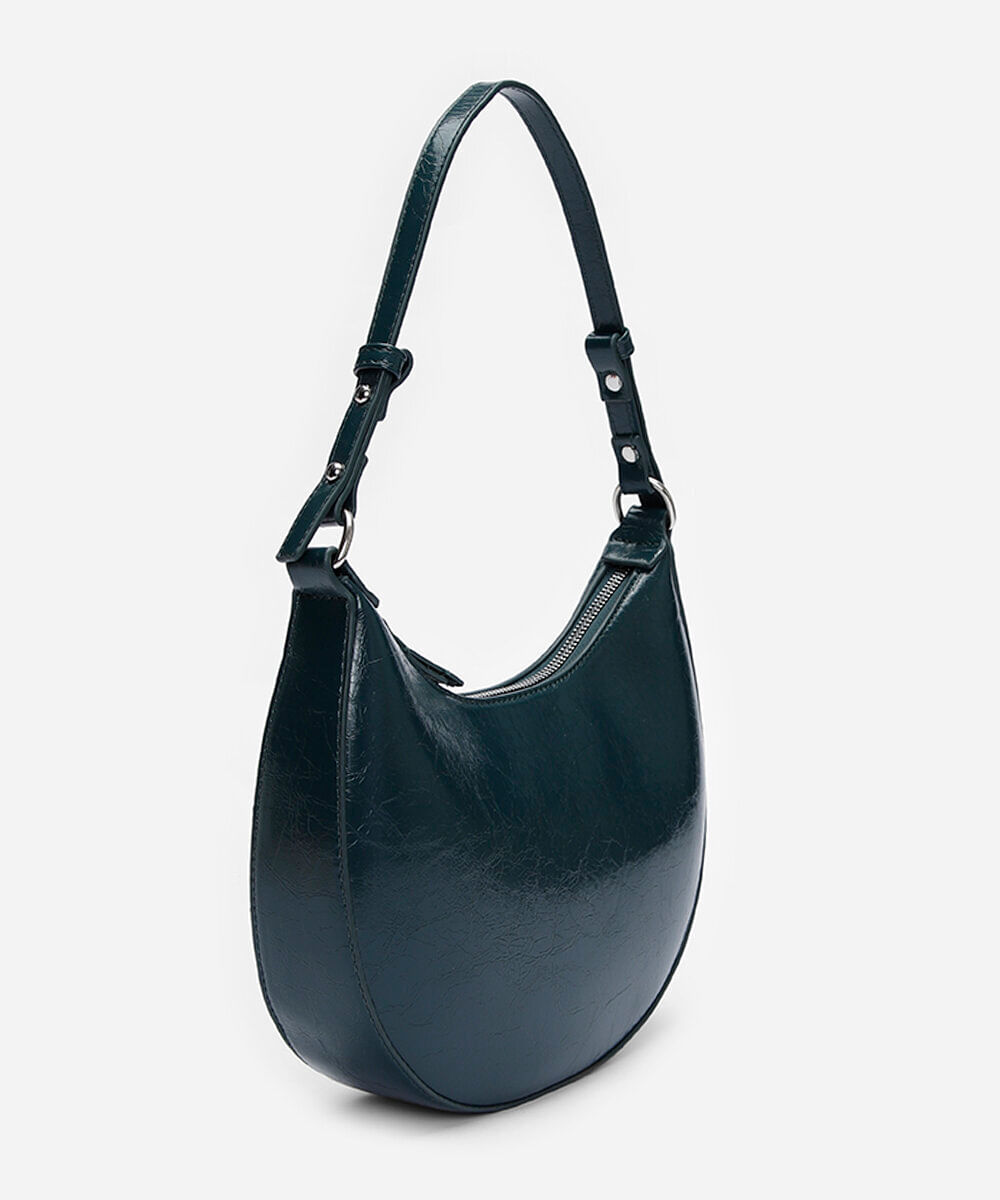 bolsa baguete alça fina verde