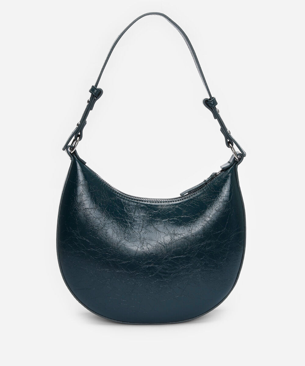 bolsa baguete alça fina verde
