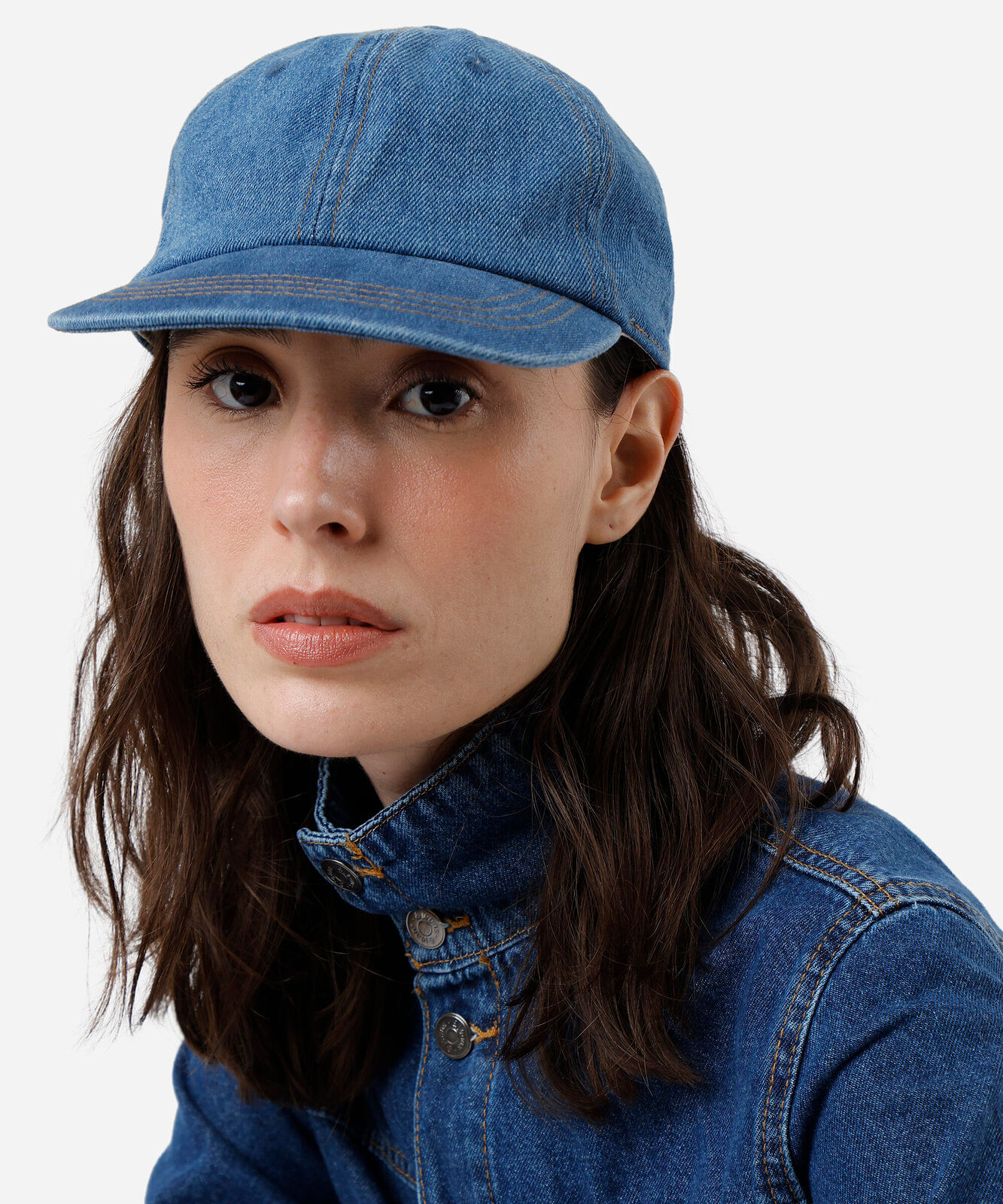 boné aba curva jeans estonado azul