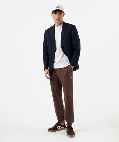 calça jogger masculina de moletom marrom