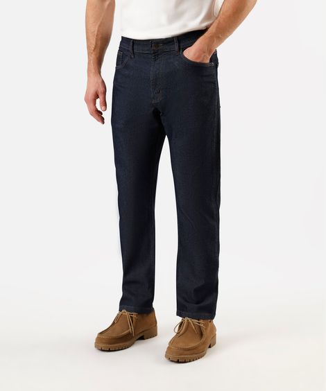Calça Slim Jeans Azul Escuro