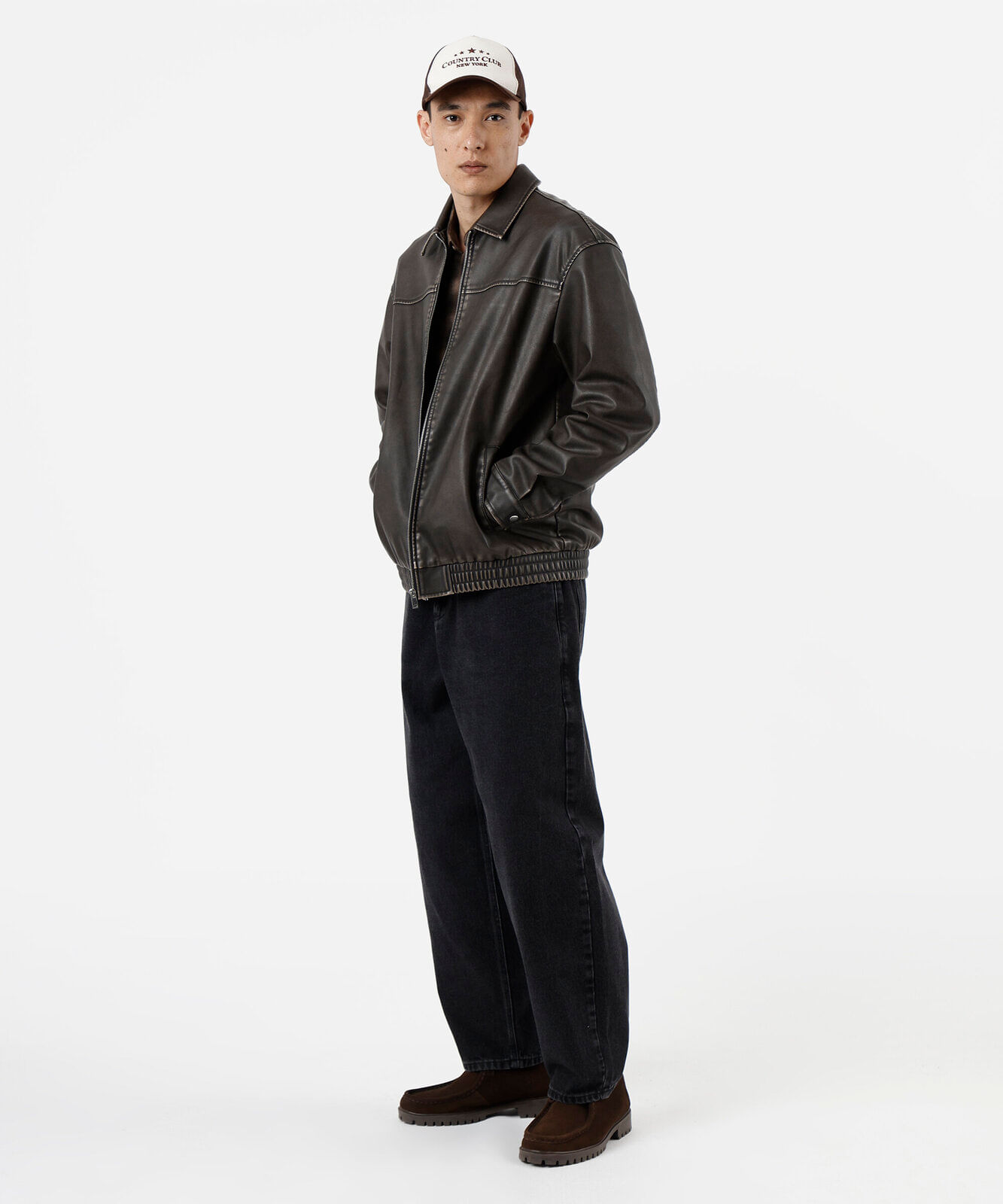 calça barrel masculina jeans preta