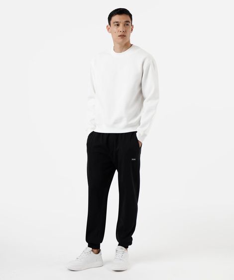 calça jogger de moletom preto