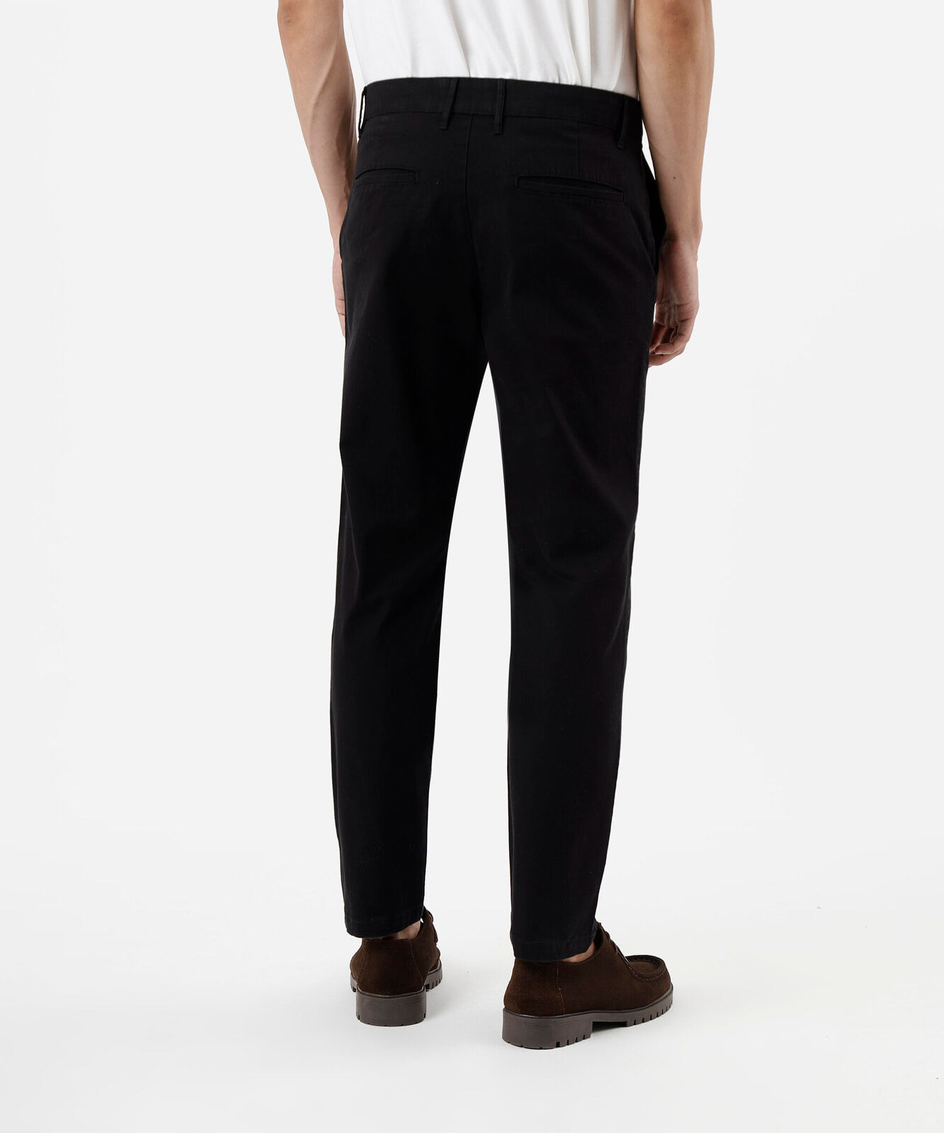 calça social slim de alfaiataria masculina preta