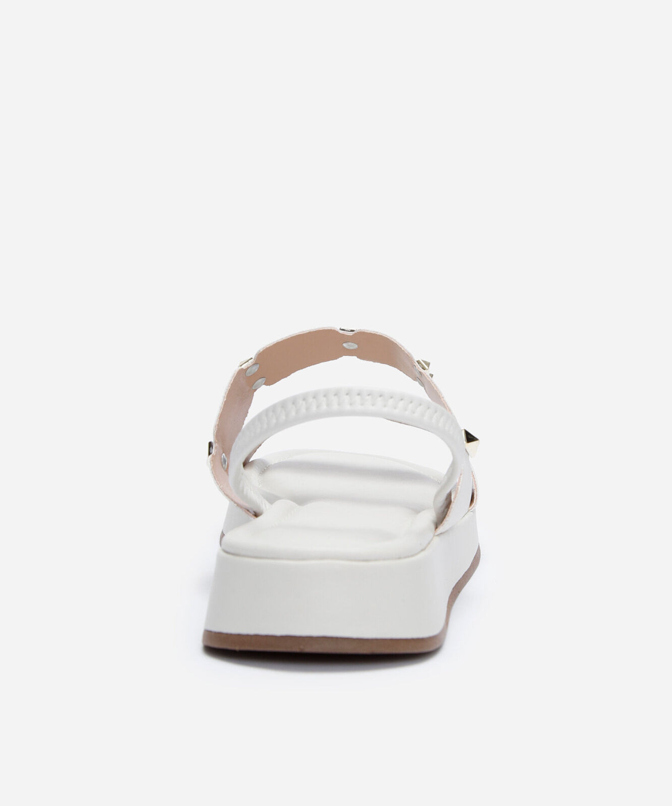 rasteirinha flatform com tachas off white