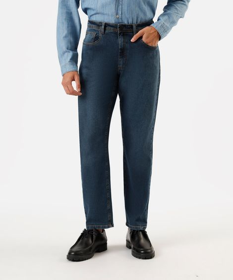 calça slim masculina jeans azul