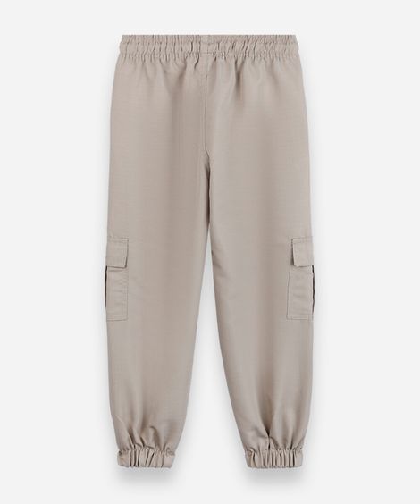 calça jogger infantil bege