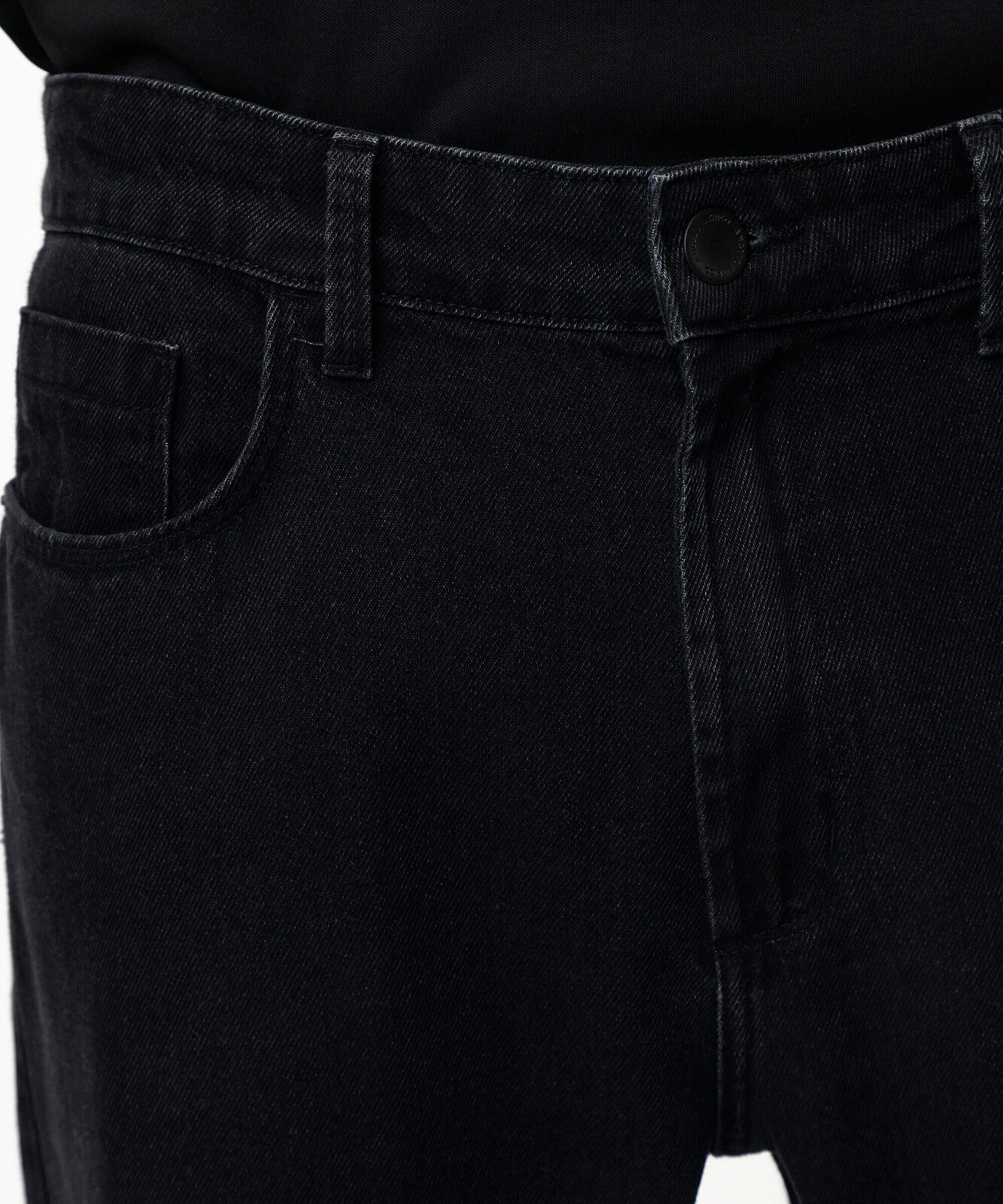 calça reta masculina jeans preta