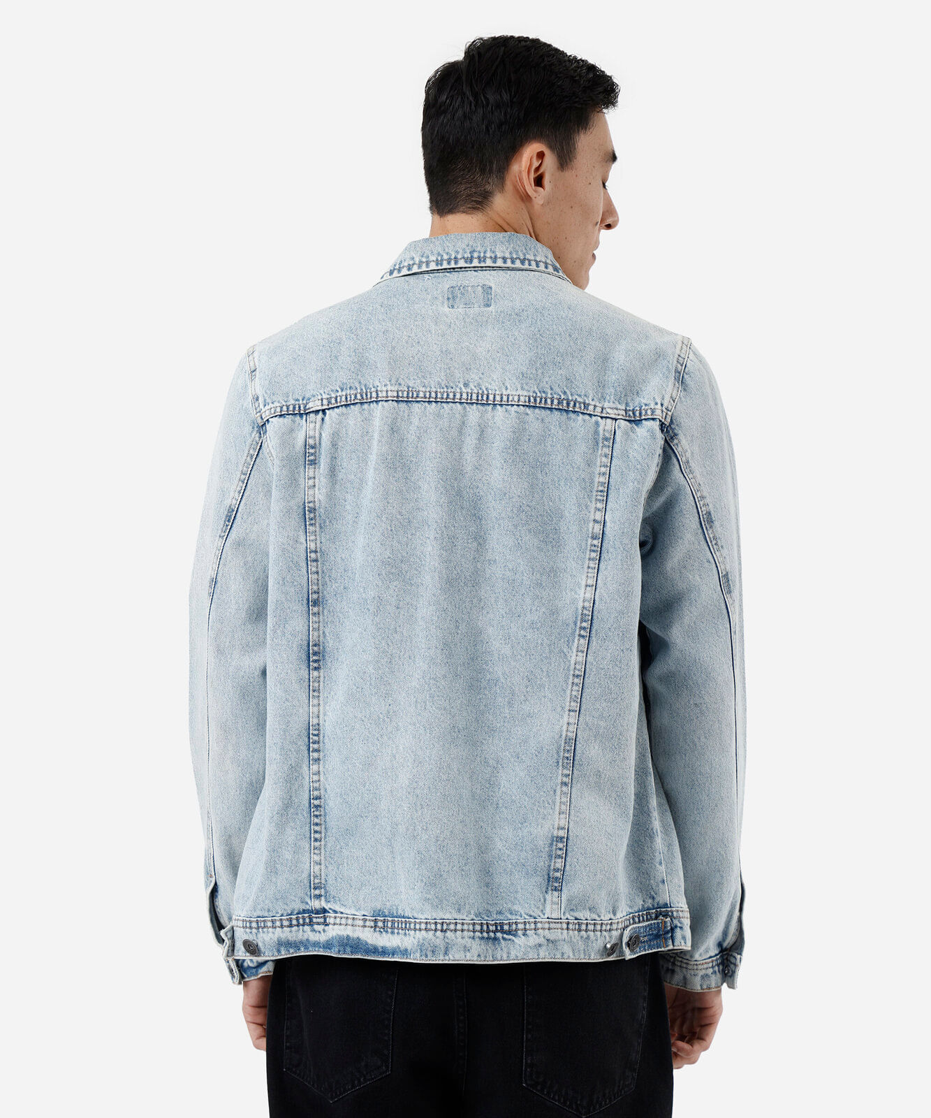 jaqueta masculina jeans azul