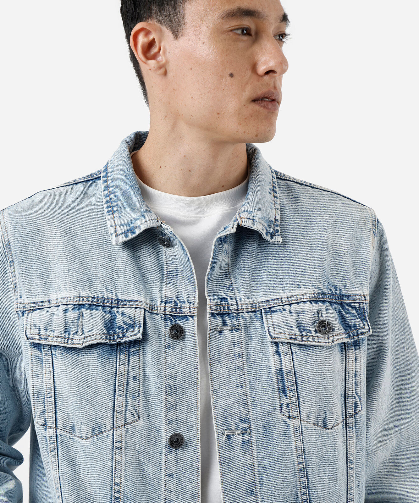 jaqueta masculina jeans azul