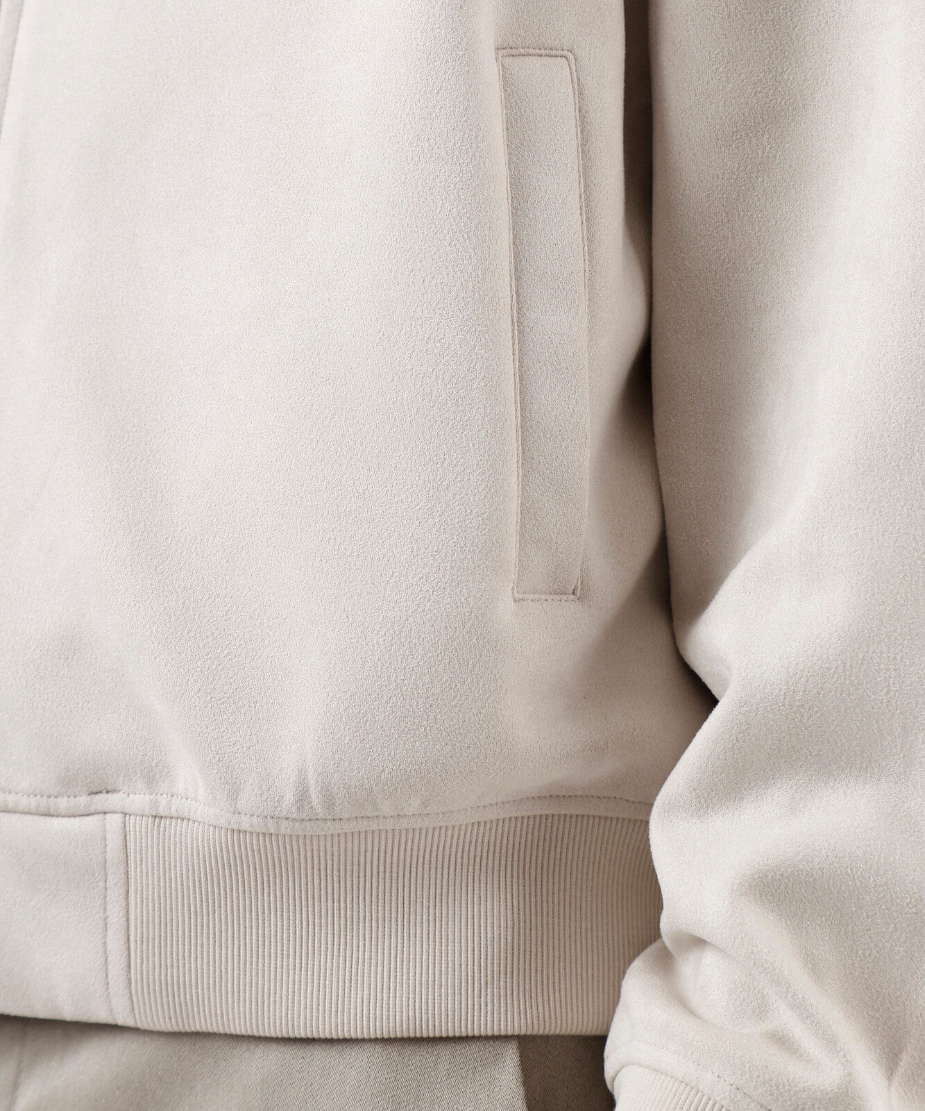 jaqueta bomber masculina de suede off white